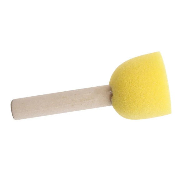 5Pcs/Set Round Sponge Brush With Wood Handle Art Graffiti Painting Tool Children