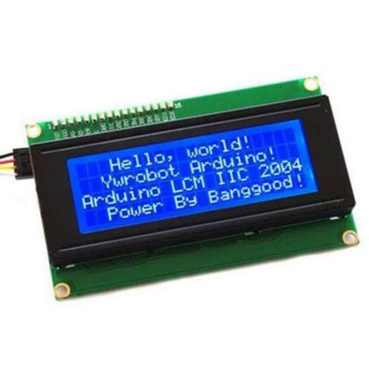 5V Iic / I2c Lcd2004 Character Display Module Blue Screen For Arduino Project Interface Dark Turquoise