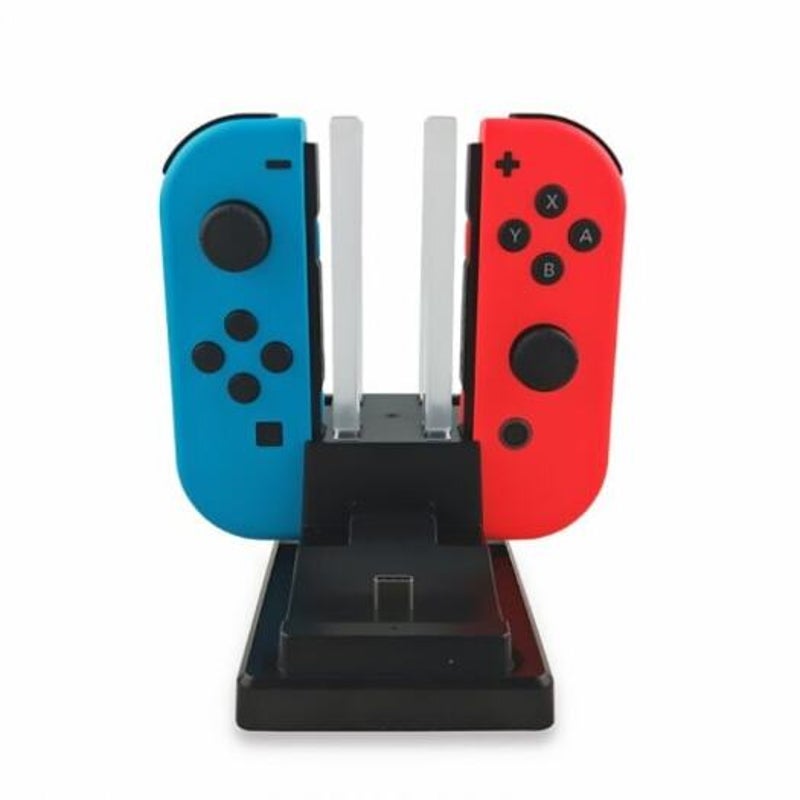 6 In 1 Charging Station For Nintendo Switch Joy Con Controllers Pro Black