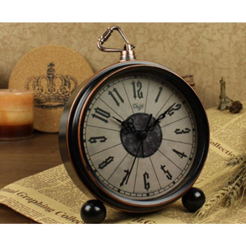 6 Inch Bedroom Living Room Retro Alarm Clock Bedside Creative Seat