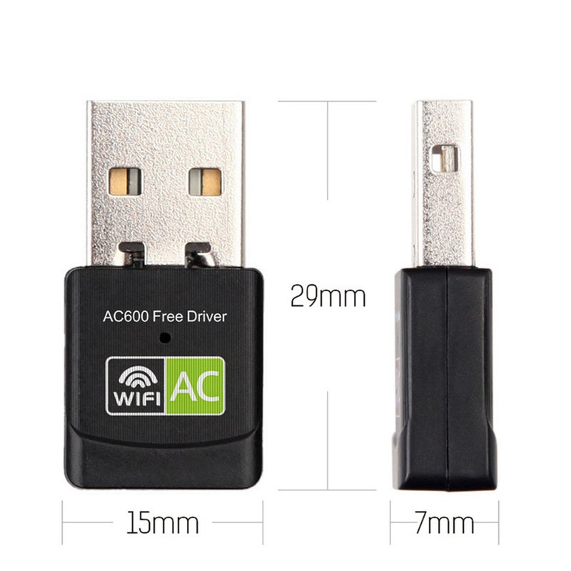 600Mbps Usb Wifi Adapter 2.4Ghz 5Ghz Antenna Dual Band 802.11Bngac Mini Wireless Computer Network Card Receiver
