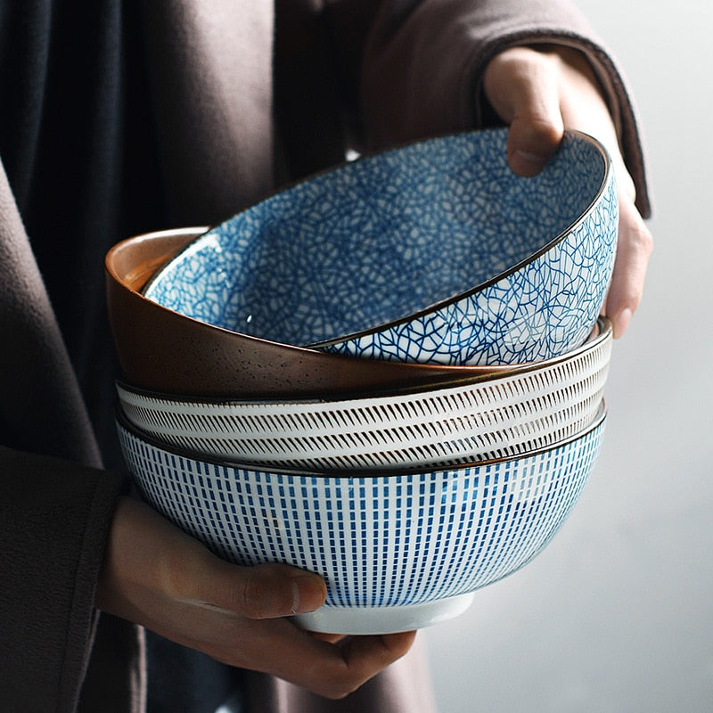 8 Inch Japanese Ceramic Ramen Noodle Soup