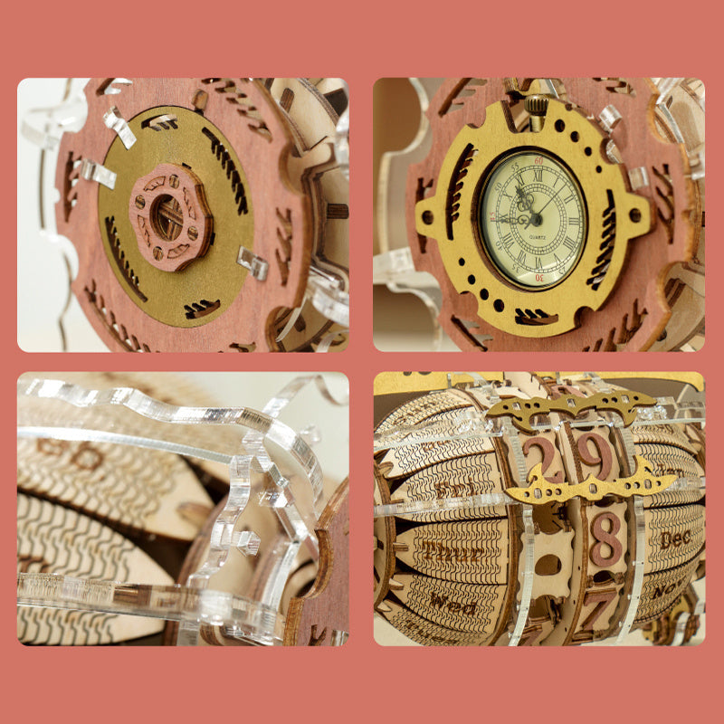 Rokr Time Engine Calendar 3D Wooden Puzzle Model Toys For Children Kids Lc801