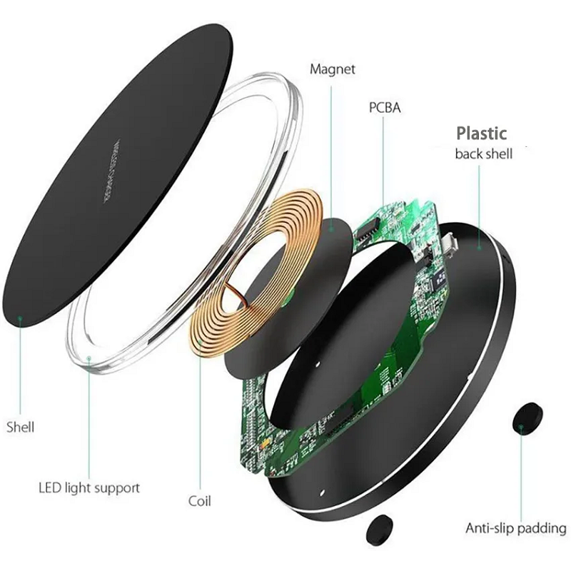 60W Fast Wireless Charger Pad Iphone Samsung Xiaomi Charging Station