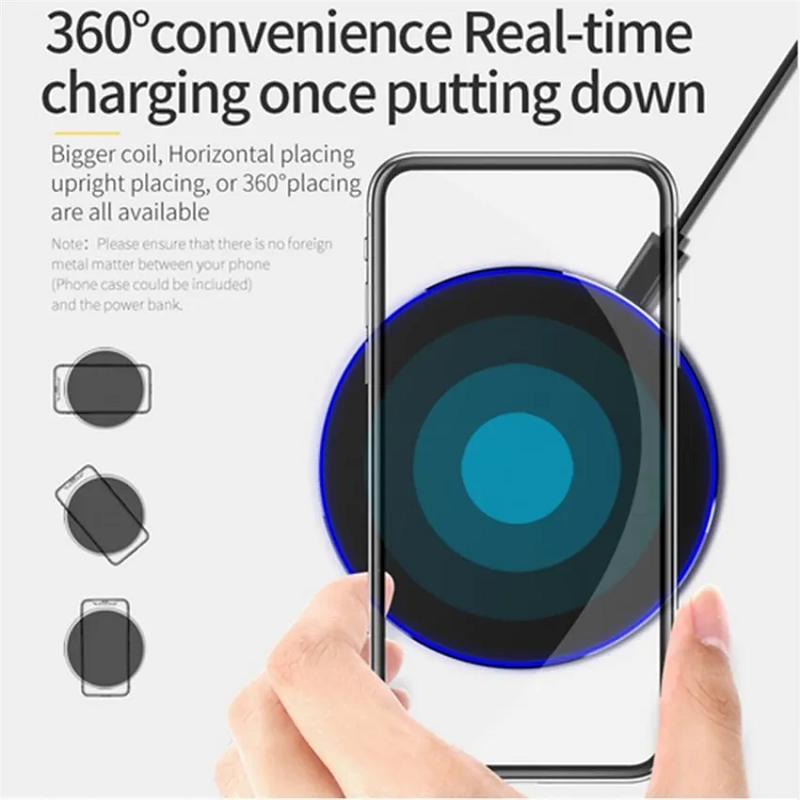 60W Fast Wireless Charger Pad Iphone Samsung Xiaomi Charging Station