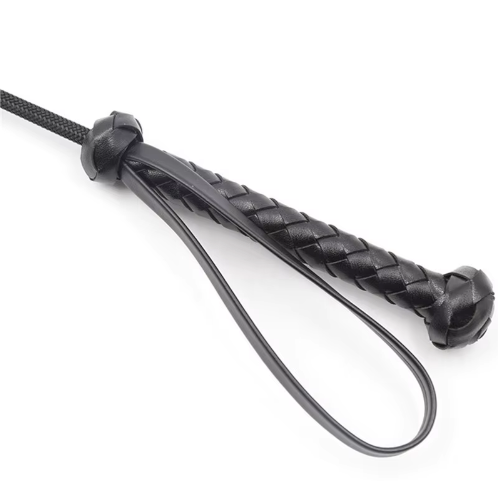 61Cm Pu Leather Riding Crop With Wrist Strap Bdsm Impact Toys