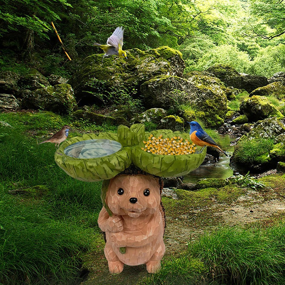 Bird Feeder Animal Design Attractive Pet Supplies Fox Hedgehog Shape Outdoor