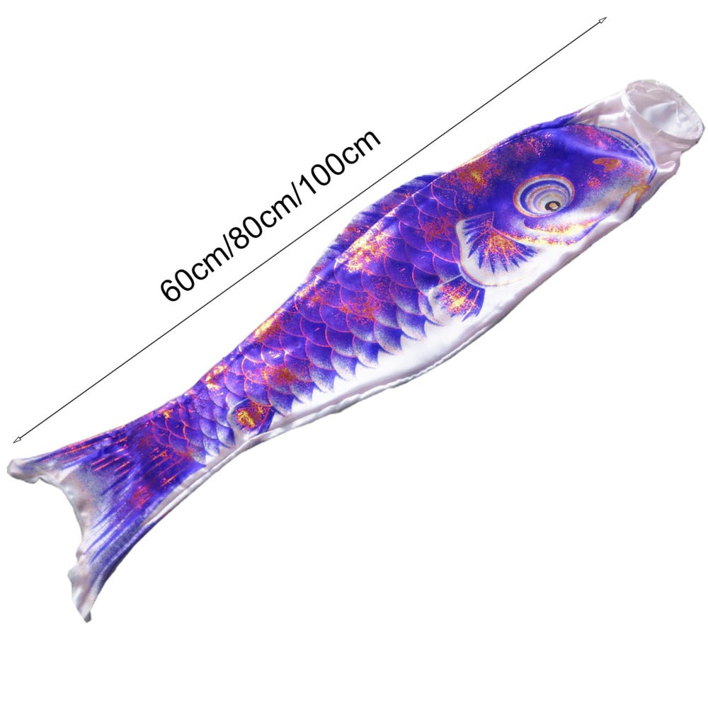 Carp Flag Ornamental Colourful Japanese Style Hanging Windsock Decoration