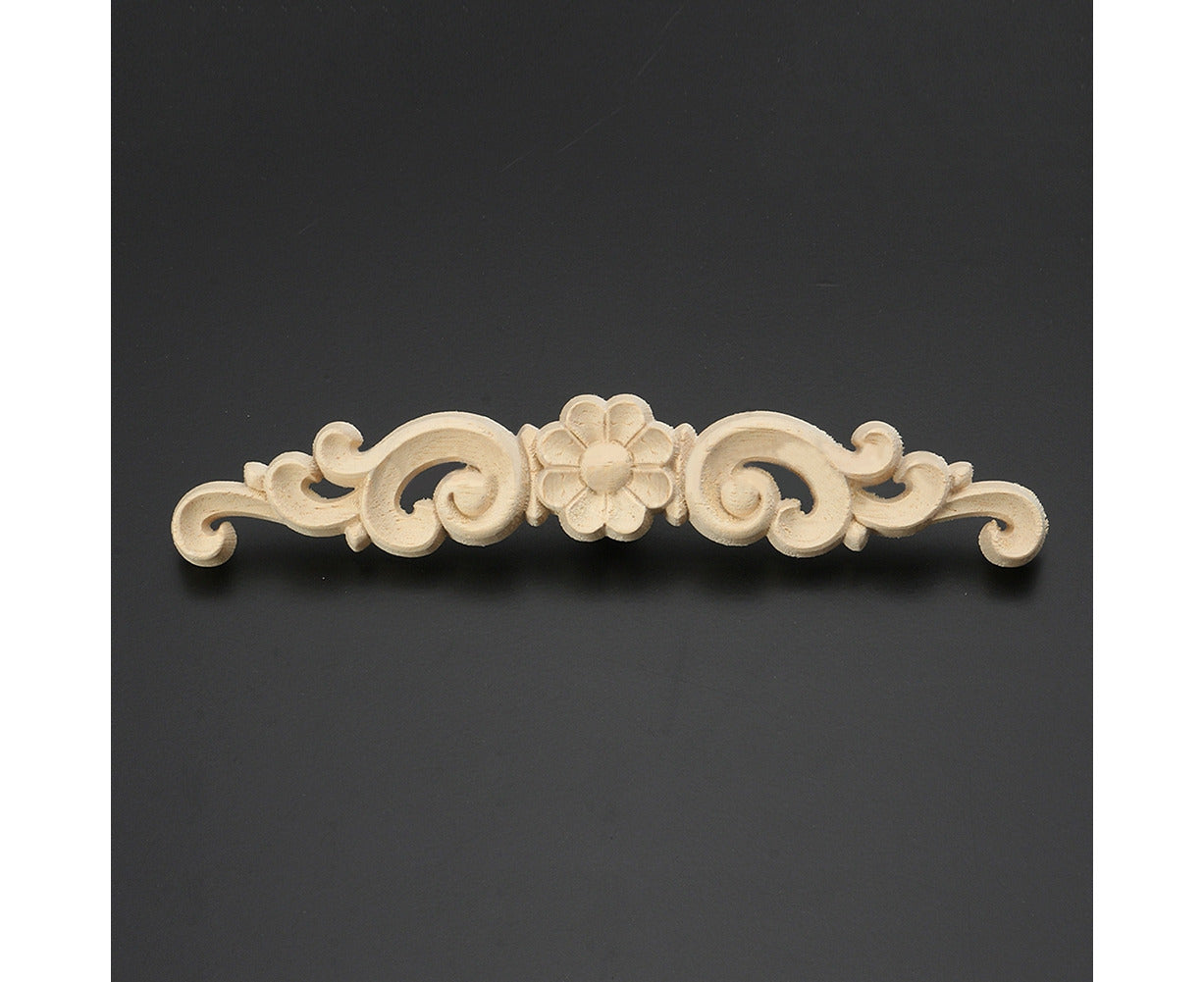 Wood Carved Corner Onlay Applique European Style Door Furniture Cabinet Decor