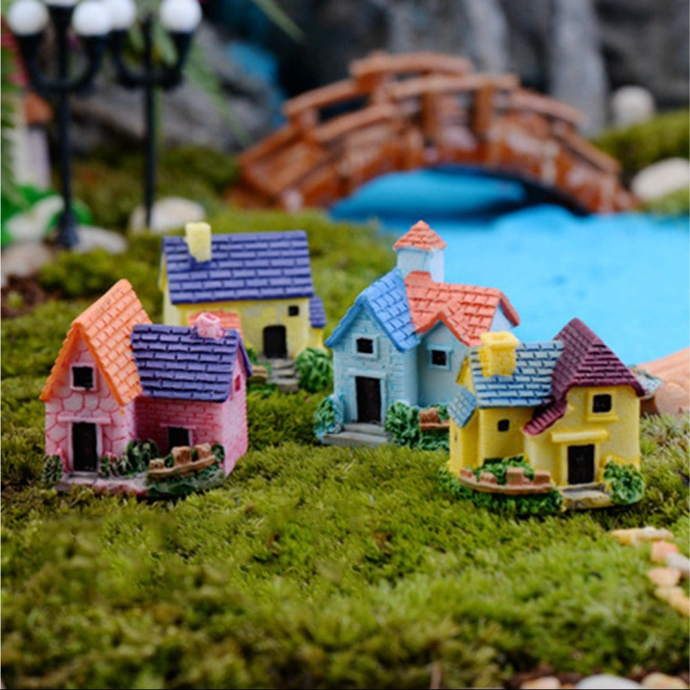 Fairy Miniatures Castles Terrarium Figurines House Villa Woodland Garden Decoration