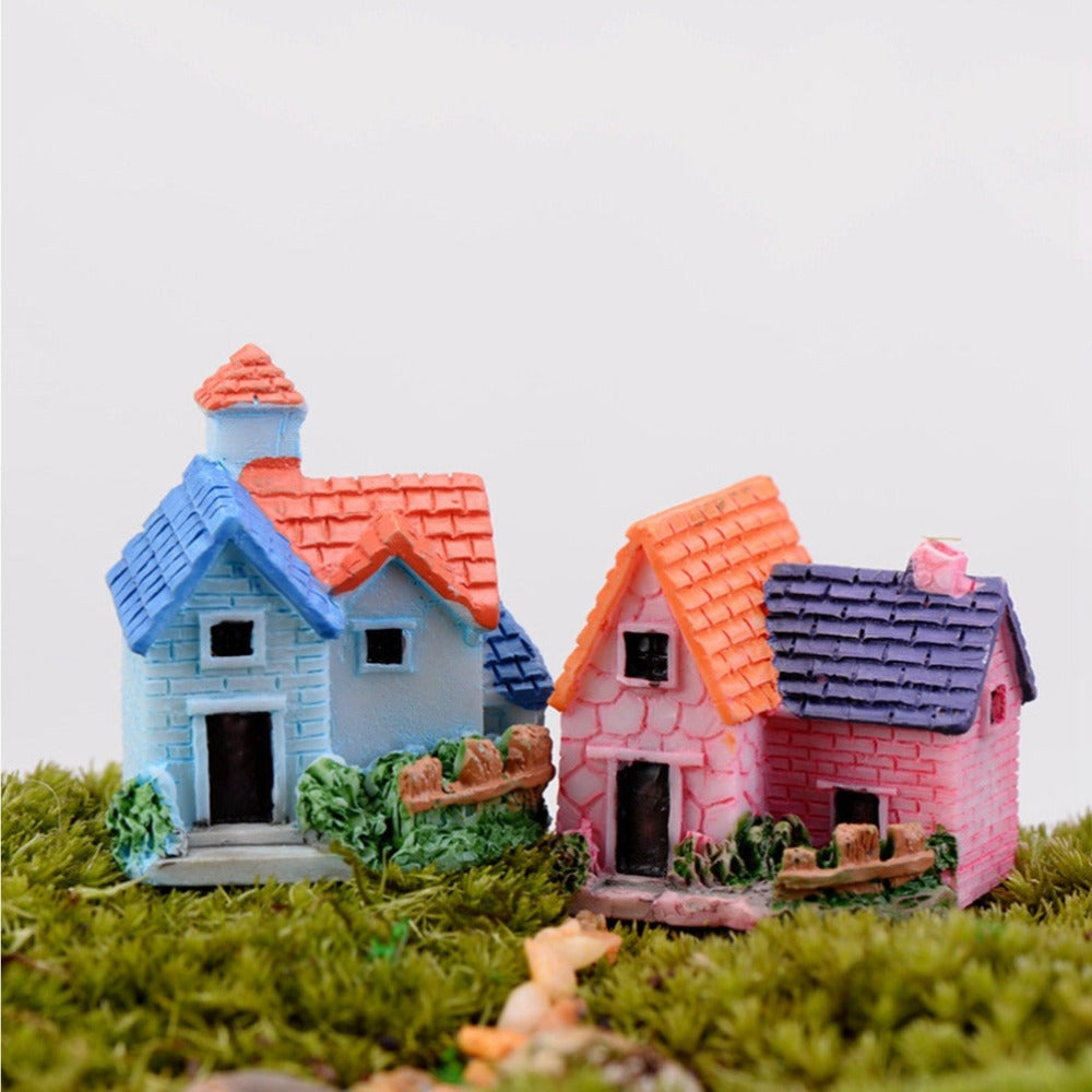 Fairy Miniatures Castles Terrarium Figurines House Villa Woodland Garden Decoration