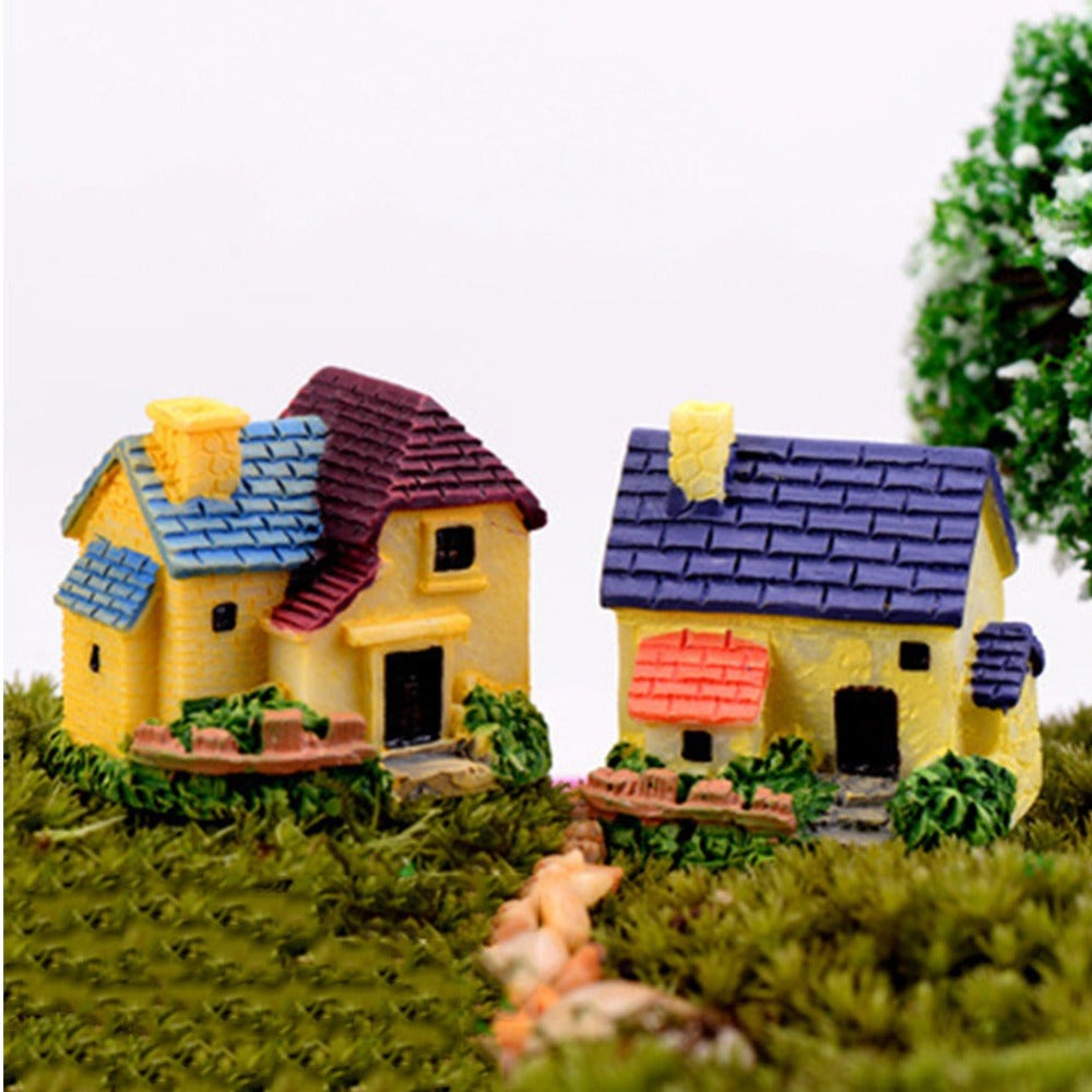 Fairy Miniatures Castles Terrarium Figurines House Villa Woodland Garden Decoration