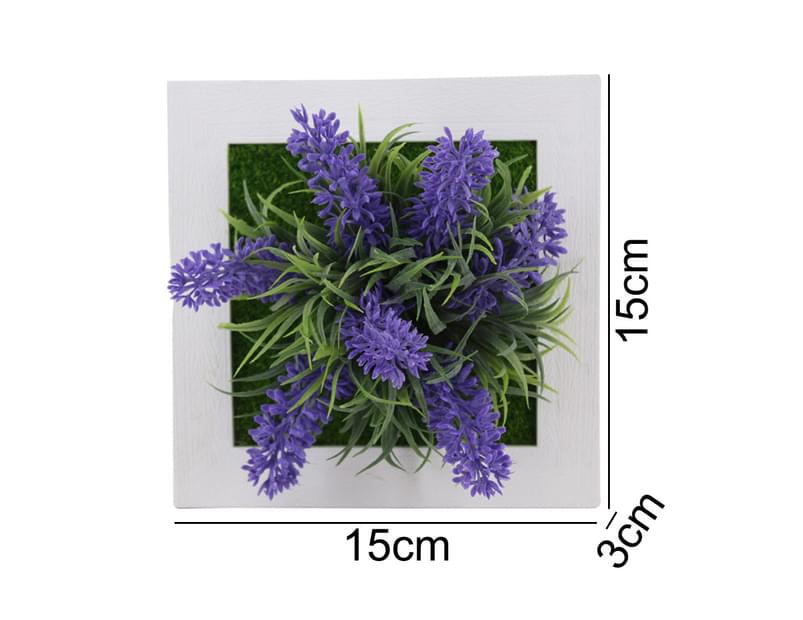 Artificial Flower Succulent Plant Hanging Wall Frame Living Room Home Decor