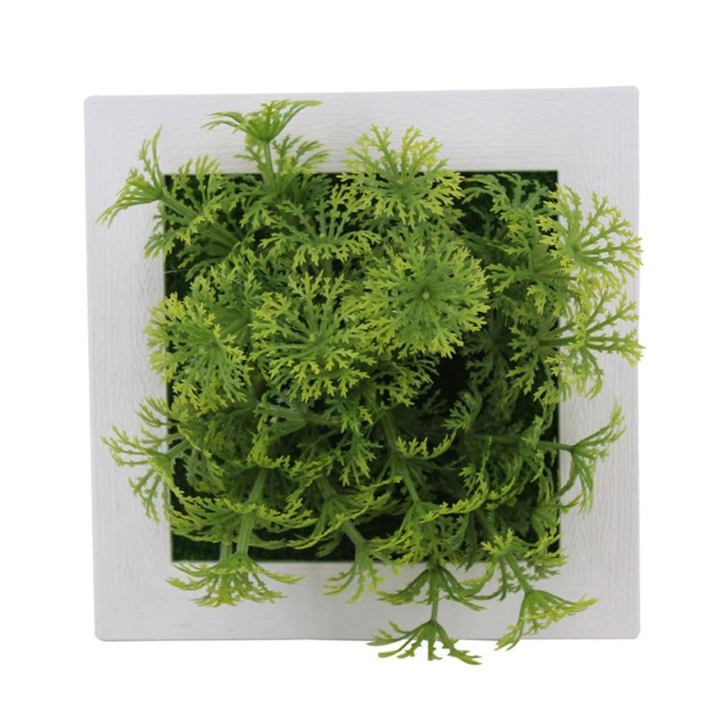 Artificial Flower Succulent Plant Hanging Wall Frame Living Room Home Decor