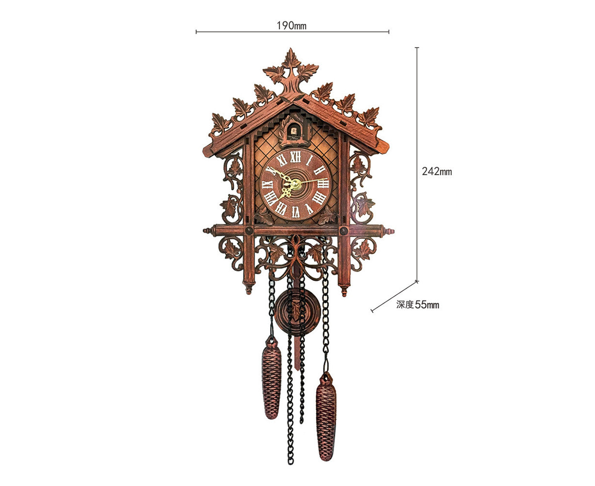 Tree House Hanging Cuckoo Wall Clock Bedroom Office Decor