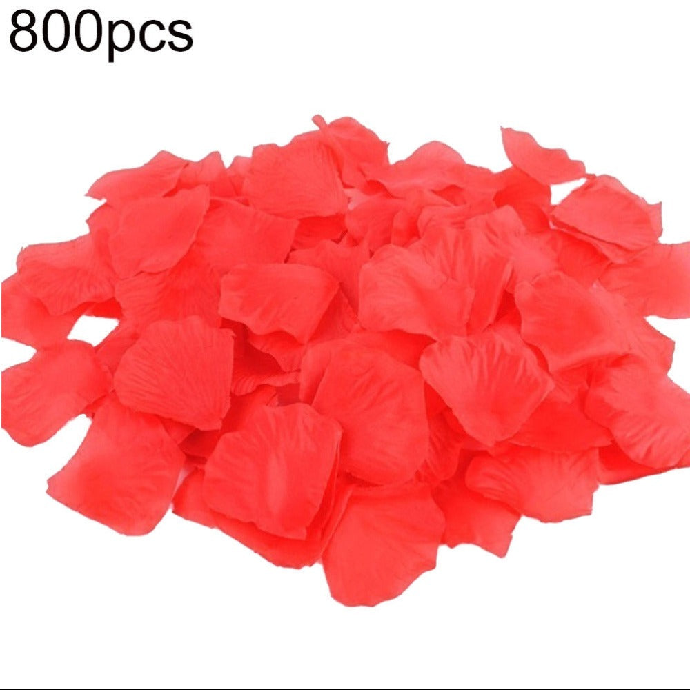 800Pcs Artificial Silk Rose Flower Petals Wedding Party Ceremony Table Decor