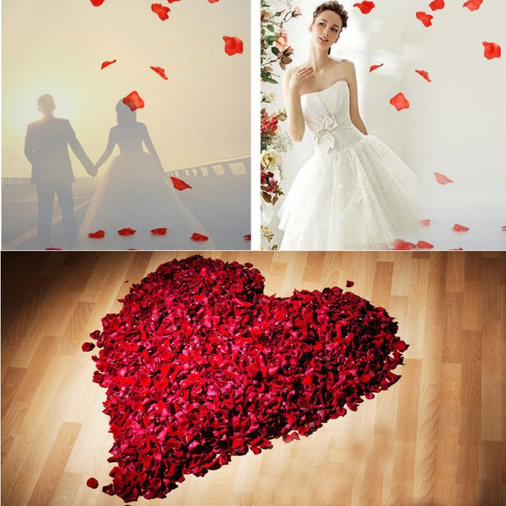800Pcs Artificial Silk Rose Flower Petals Wedding Party Ceremony Table Decor