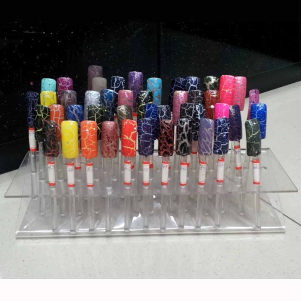 64 Hole Rack Nail Display Stand Board Polish