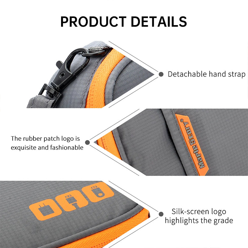 Travel Essential Cable Organizer Bag: A Compact Storage Solution For Charging Cords Chargers And Accessories.