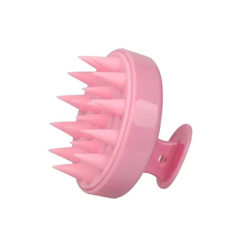 Silicone Shampoo Brush Head Scalp Massage Comb Hair Washing Body Bath Shower Salon Hairdressing Tool
