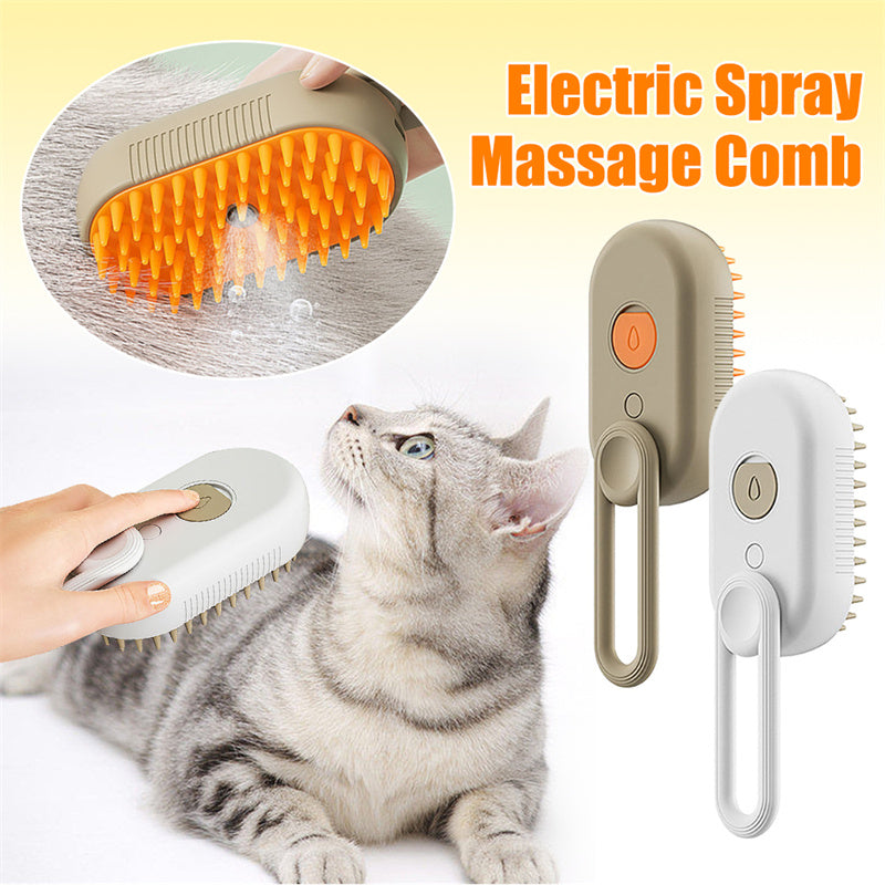 Cat Steam Brush Steamy Dog 3 In 1 Electric Spray Hair Brushes For