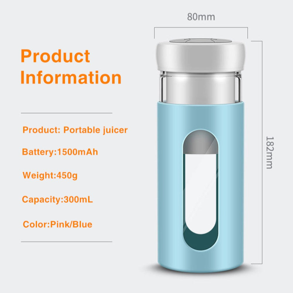Electric Fruit Juicer Usb Wireless Rechargeable Portable Blender