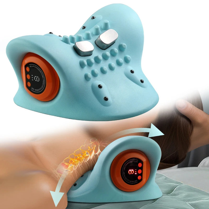 Neck Massager For Adults Cervical Spine Relief Portable Acupuncture Point Pillow