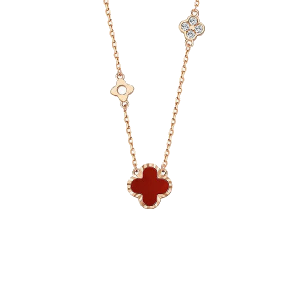 Clover Pendant Necklace Sterling Silver Gift For Her