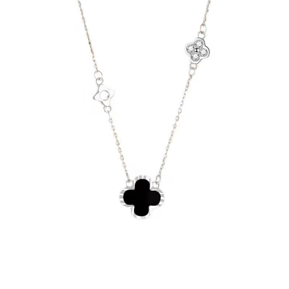 Clover Pendant Necklace Sterling Silver Gift For Her