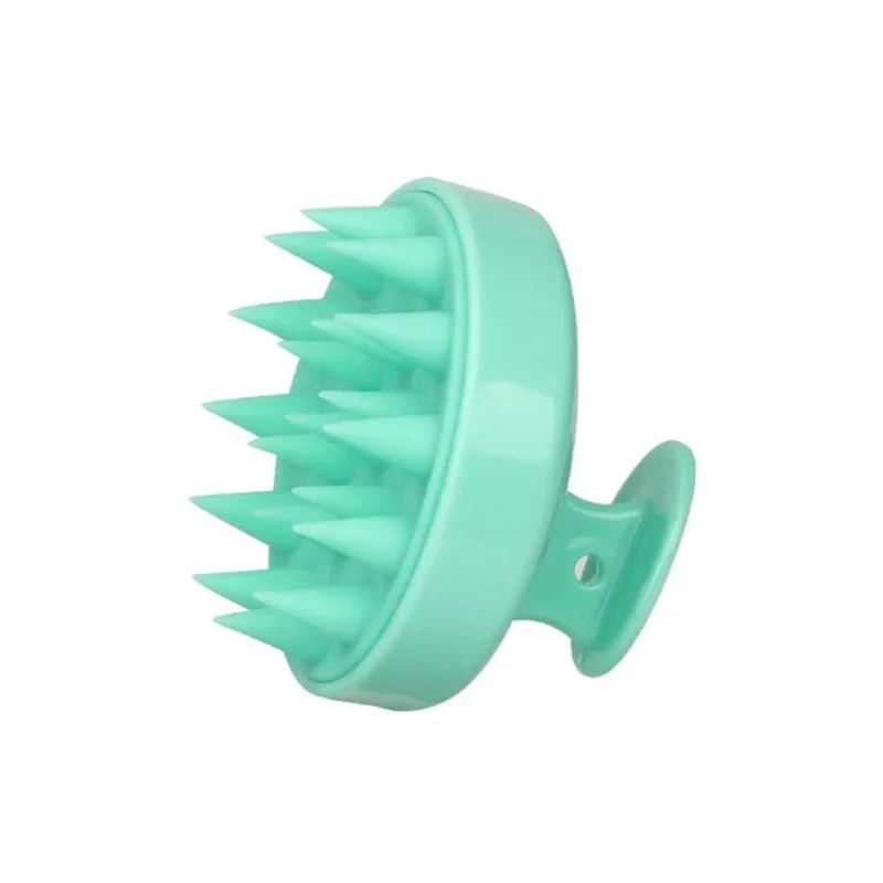 Silicone Shampoo Brush Head Scalp Massage Comb Hair Washing Body Bath Shower Salon Hairdressing Tool