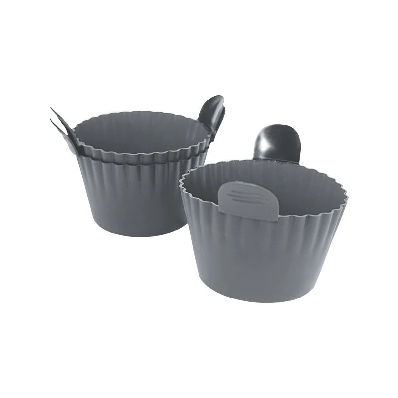 Silicone Air Fryer Egg Poacher Cupcake Baking Cups Ramekins Ovens Basket