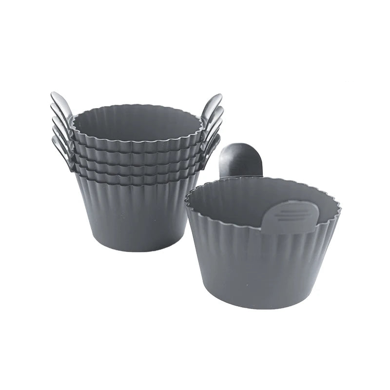 Silicone Air Fryer Egg Poacher Cupcake Baking Cups Ramekins Ovens Basket