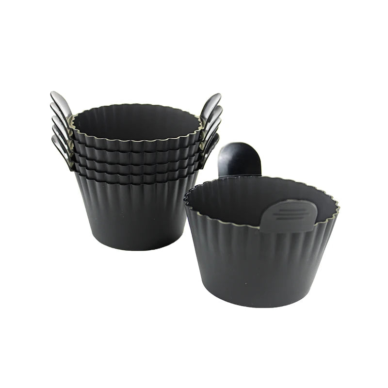 Silicone Air Fryer Egg Poacher Cupcake Baking Cups Ramekins Ovens Basket