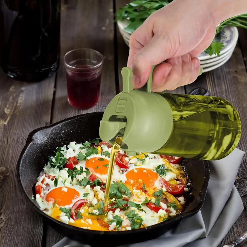 2 In 1 Kitchen Olive Oil Dispenser Sprayer Grilling & Picnic Tools