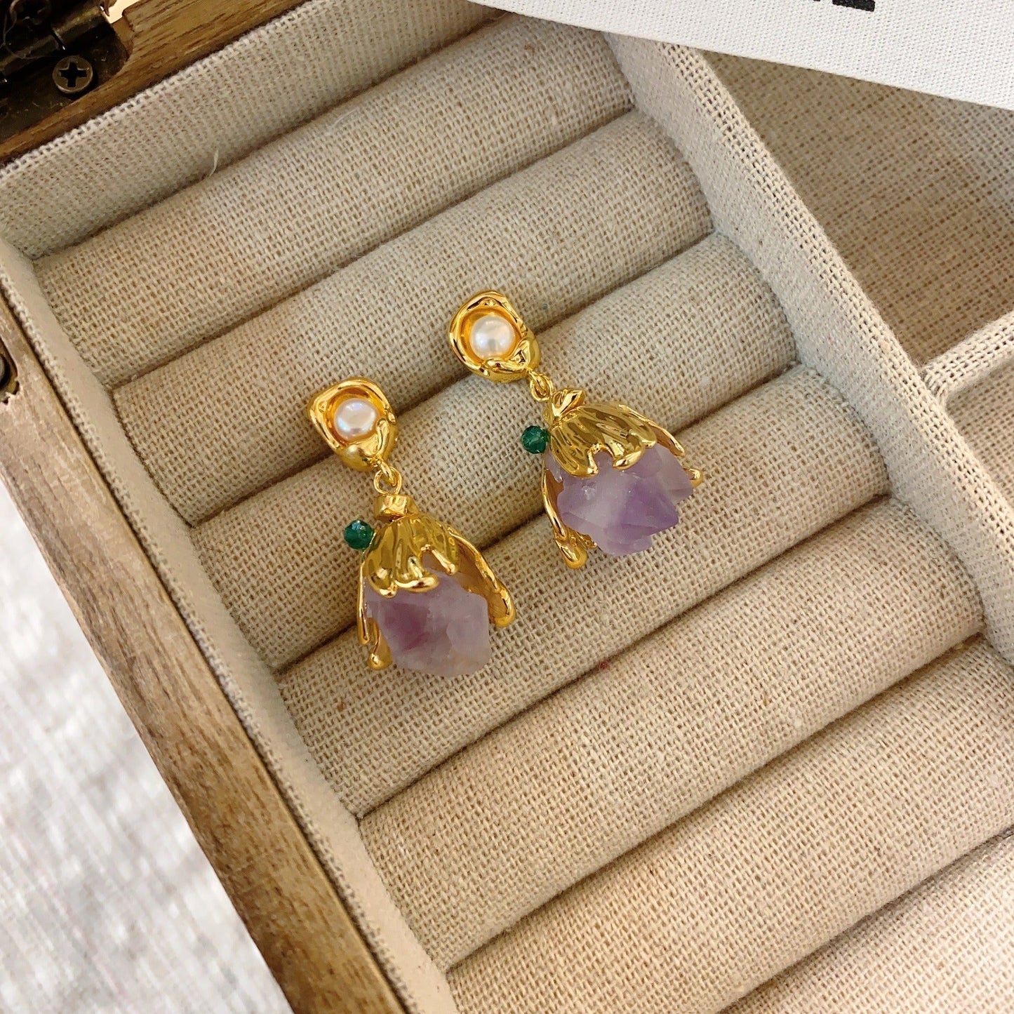 Stone Earrings For Women Tulip