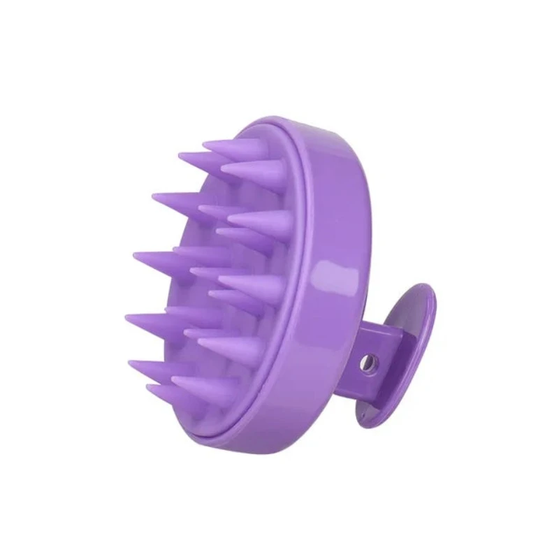 Silicone Shampoo Brush Head Scalp Massage Comb Hair Washing Body Bath Shower Salon Hairdressing Tool