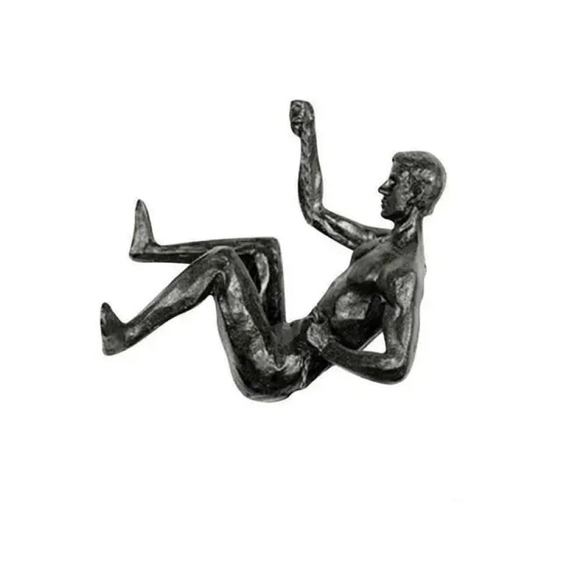 Athlete Rock Climbing Man Resin Background Wall Hanging Decoration Sculpture Statue Figures Present Retro New 2023