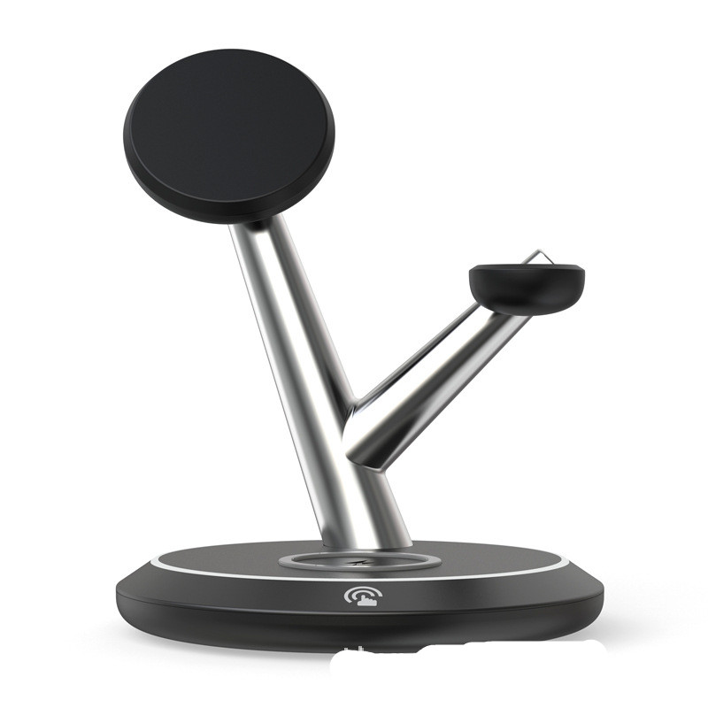 Tree Shape Usb Rechargeable Magnetic Three In One Wireless Charging Stand
