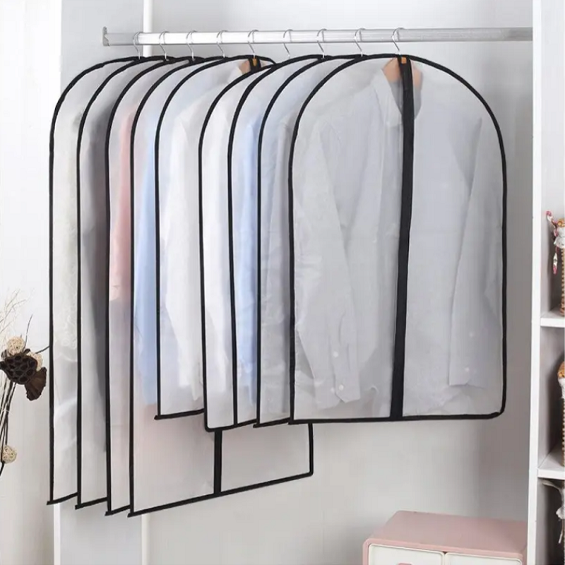 6 / 12Pcs Garment Pouch Case Organizer Dress Clothes Suit Coat Dust Cover Wardrobe Hanging Storage Bags