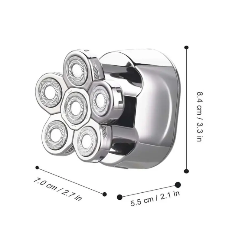 6 In1 Multifunction Digital Display Electric Hair Clipper Shaver Beard Nose Shaving