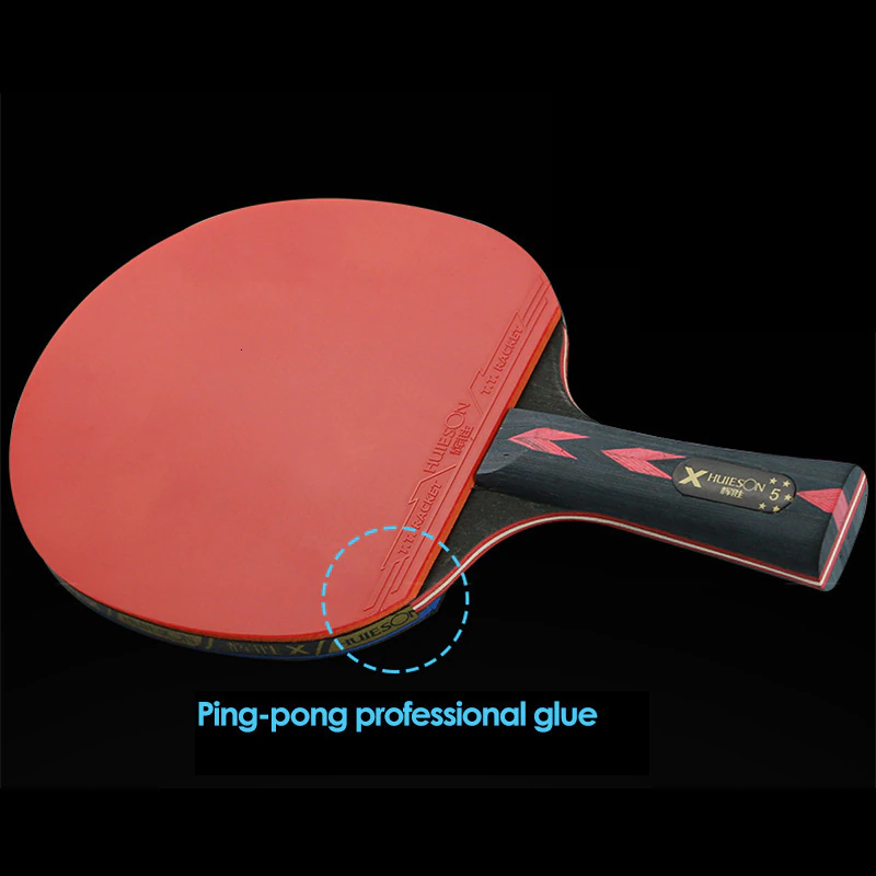 5 Star 2Pcs Upgraded Carbon Table Tennis Racket Set Powerful Ping Pong