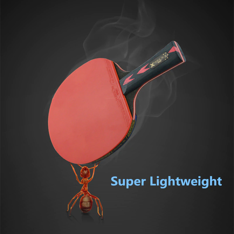 5 Star 2Pcs Upgraded Carbon Table Tennis Racket Set Powerful Ping Pong