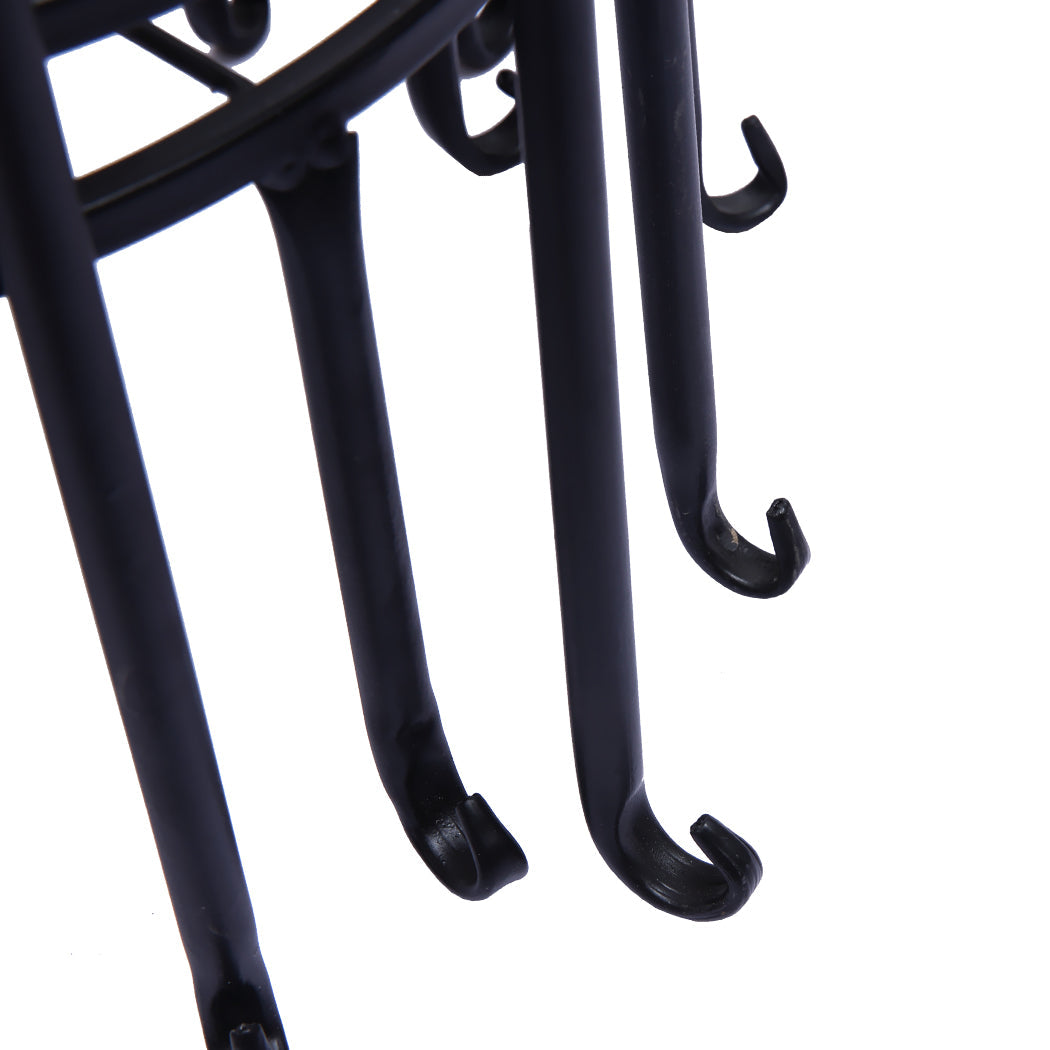 4 X Metal Plant Stand Outdoor Black