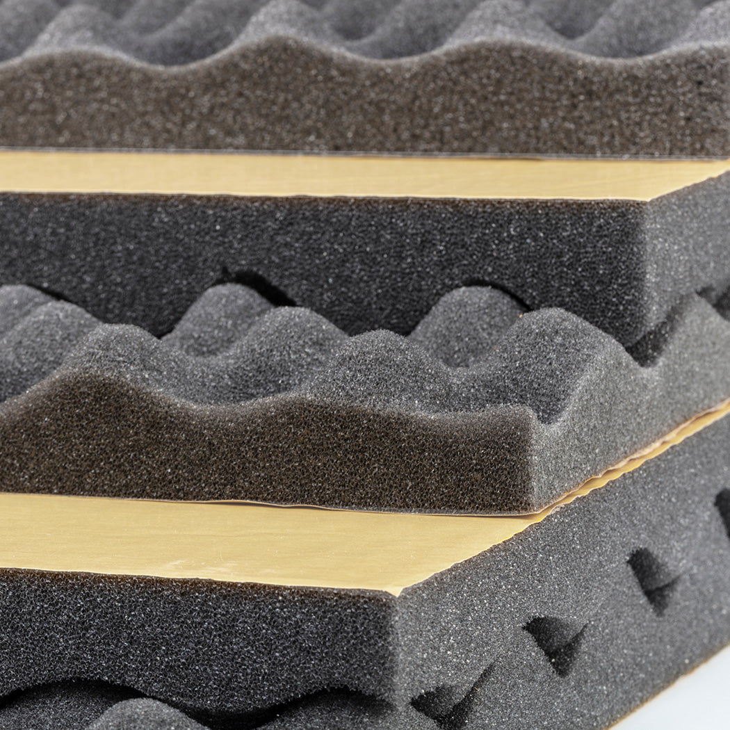 14Pc Acoustic Foam Wall Panels 50X50x5cm