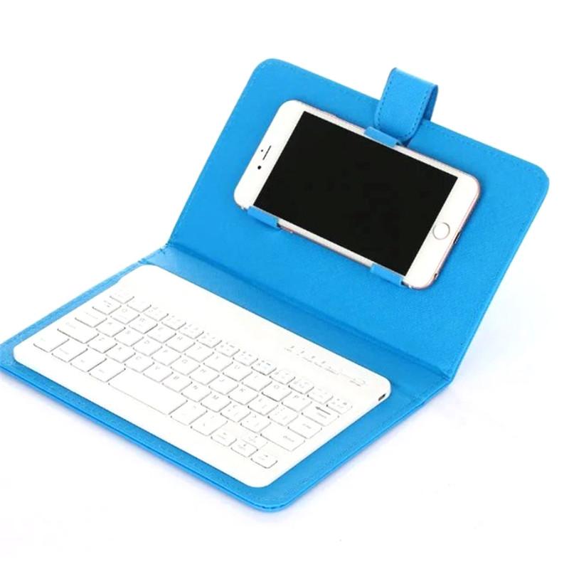 Pu Leather Wireless Bluetooth Keyboard Phone Case