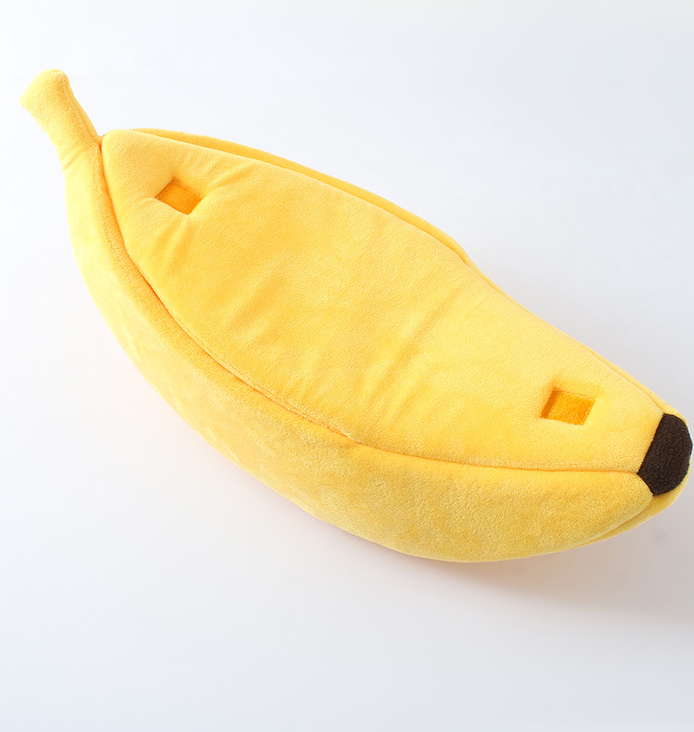 Cute Banana Shape Pet Bed Dog Cat Sleeping Nest