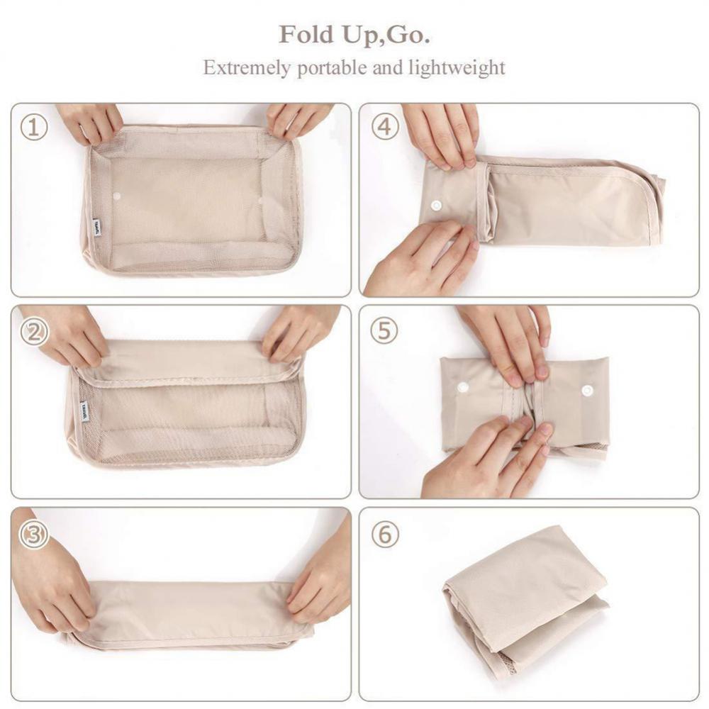 8-Piece Set Luggage Divider Bag Travel Storage Clothes Underwear Shoes Organizer Packing Cube
