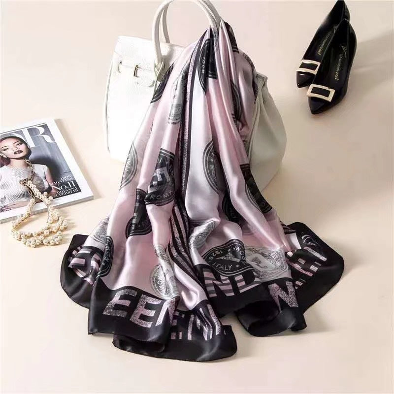 Colourful Shawl Travel Silk Scarf Women's Accessories