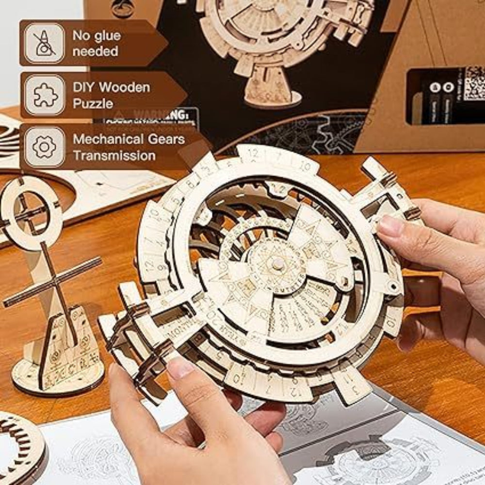 3D Puzzles Perpetual Calendar Wooden Model Kits Brain Teasers Sets Lk201