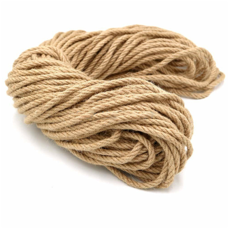 6Mm 1M-50M Natural Jute Cords Heavy Duty Twine Hemp Twisted Macrame String